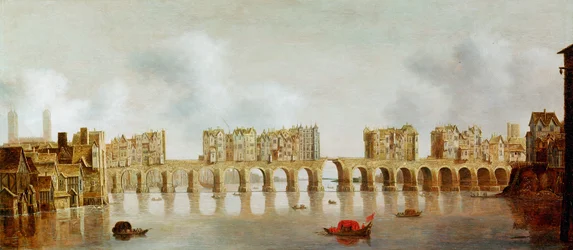 Udsigt over London Bridge, ca.1632